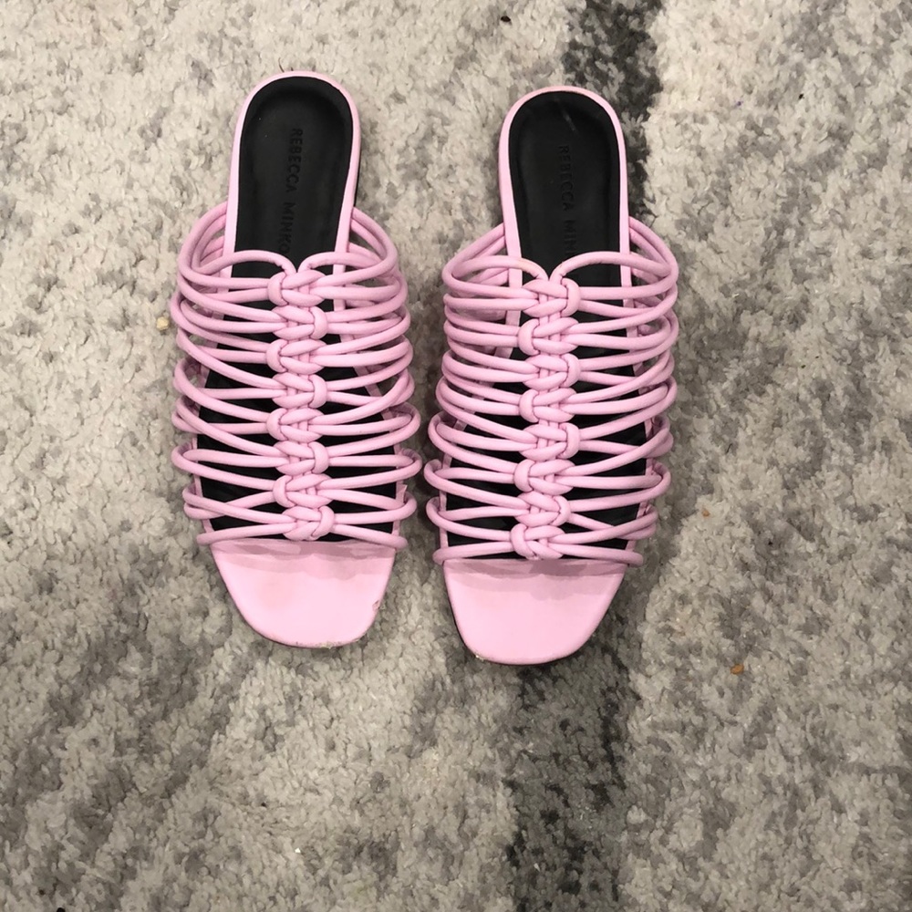 Rebecca Minkoff pink sandals size 6